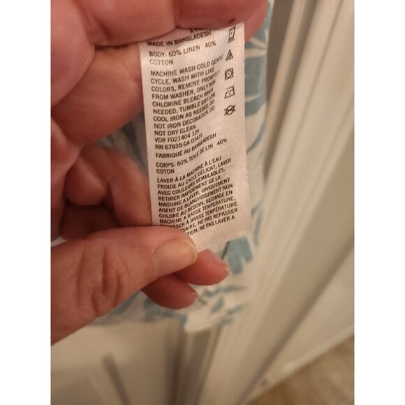 Nautica Mens Hawaiian Button Down Short Sleeve 1XLT - Picture 4 of 4